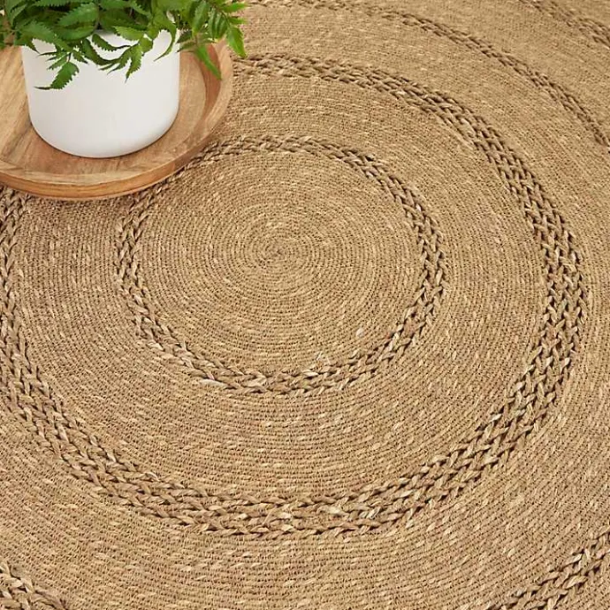 Sale Kirklands Home Natural Seagrass Indoor/Outdoor Area Rug, 3x3 Tan