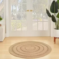 Sale Kirklands Home Natural Seagrass Indoor/Outdoor Area Rug, 3x3 Tan