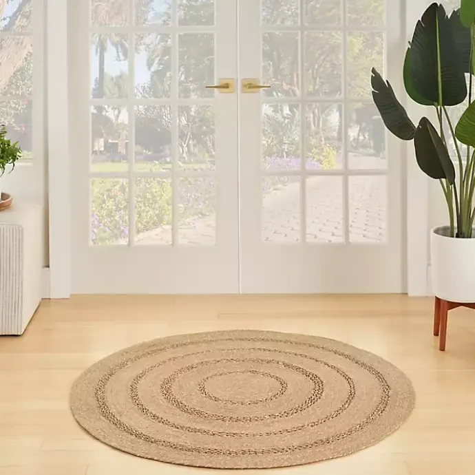 Sale Kirklands Home Natural Seagrass Indoor/Outdoor Area Rug, 3x3 Tan