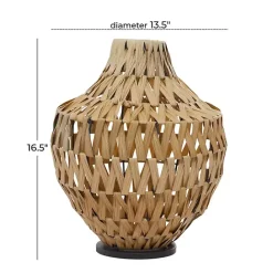 Discount Kirklands Home Natural Seagrass Tapered Neck Coastal Vase Tan