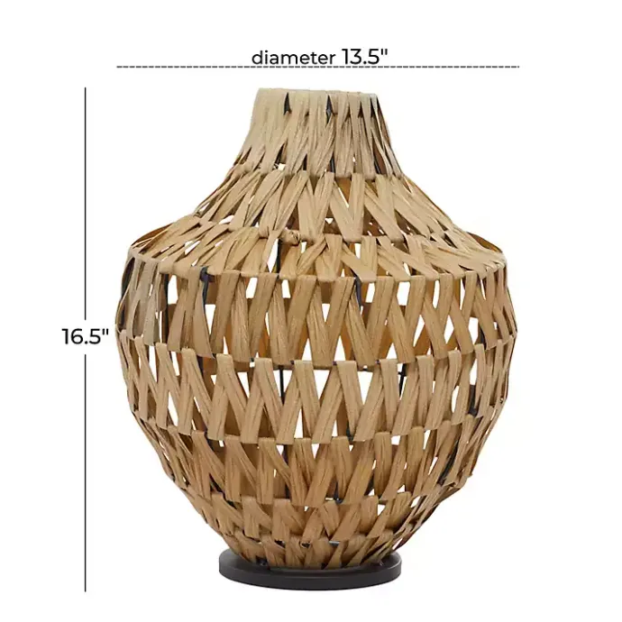Discount Kirklands Home Natural Seagrass Tapered Neck Coastal Vase Tan