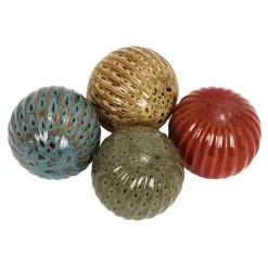Clearance Kirklands Home Natural Shades Ceramic 4-pc. Orb Filler Set