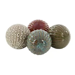 Clearance Kirklands Home Natural Shades Ceramic 4-pc. Orb Filler Set