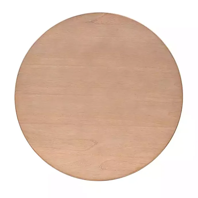 Kirklands Home Natural Skye Round Coffee Table Tan