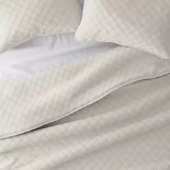 Clearance Kirklands Home Natural Stitched Diamond 2-pc. Twin Quilt Set Ivory