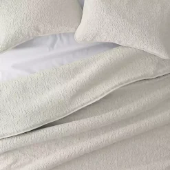 Hot Kirklands Home Natural Stitched Floral 3-pc. King Quilt Set Ivory