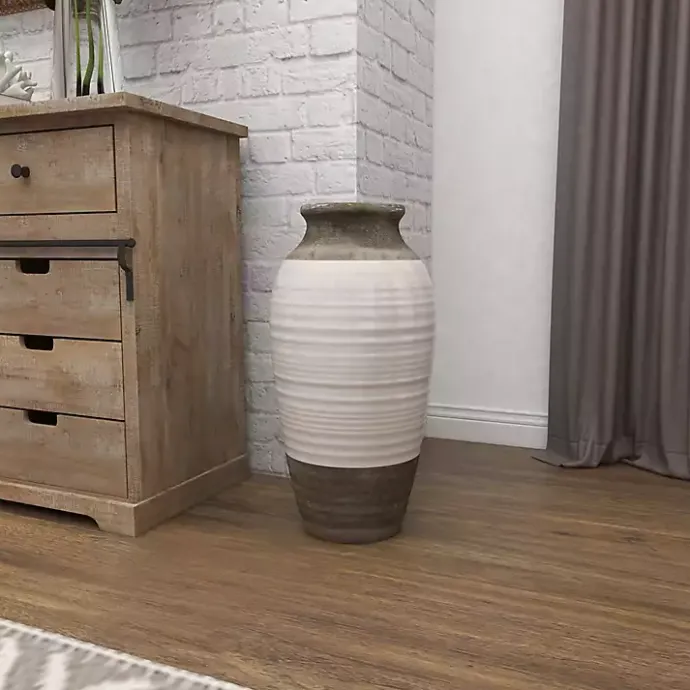 Hot Kirklands Home Natural Stone Two-Tone Coastal Vase