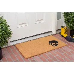 New Kirklands Home Natural Coir Skull Doormat Tan
