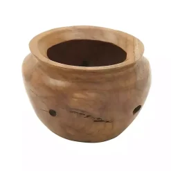 Online Kirklands Home Natural Teak Wood Banga Bowl Brown