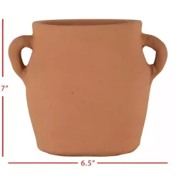 Best Kirklands Home Natural Terracotta Vase with Handles Orange