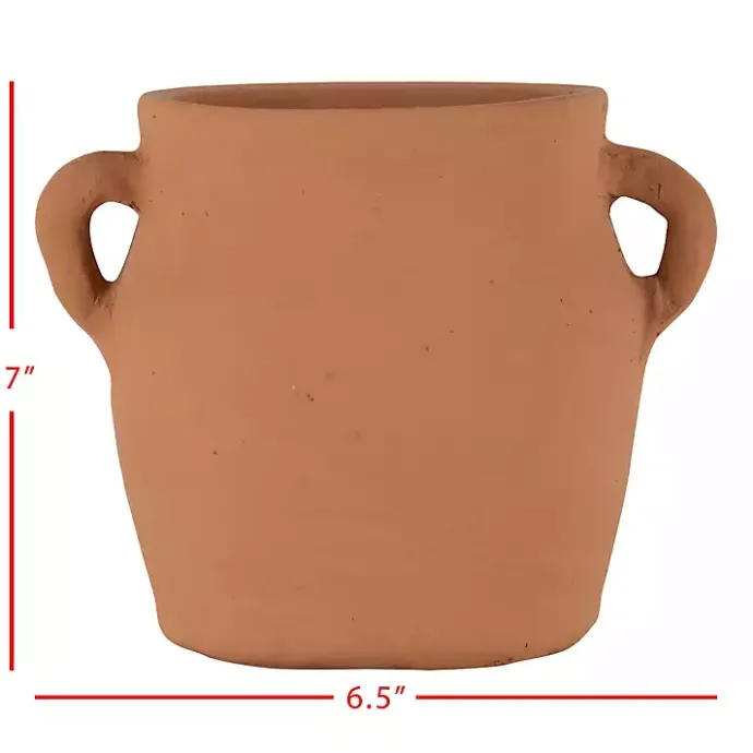 Best Kirklands Home Natural Terracotta Vase with Handles Orange
