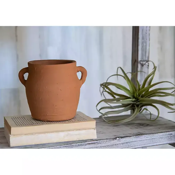 Best Kirklands Home Natural Terracotta Vase with Handles Orange