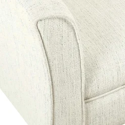 Discount Kirklands Home Natural Textured Barrel Accent Chair Ivory