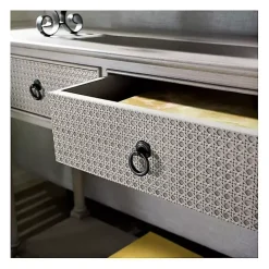 Best Kirklands Home Natural Textured 2-Drawer Console Table Tan