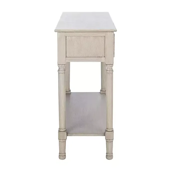 Best Kirklands Home Natural Textured 2-Drawer Console Table Tan