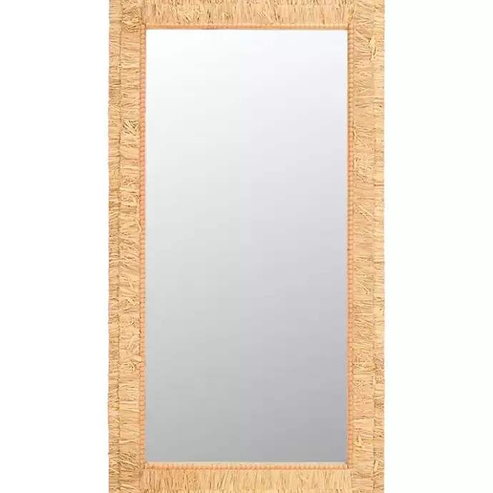 Best Kirklands Home Natural Textured Zoelle Wall Mirror Tan