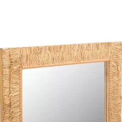 Best Kirklands Home Natural Textured Zoelle Wall Mirror Tan