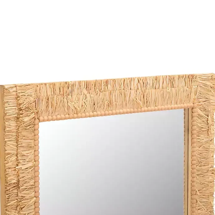 Best Kirklands Home Natural Textured Zoelle Wall Mirror Tan