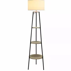 Online Kirklands Home Natural 3-Tier Tripod Floor Lamp