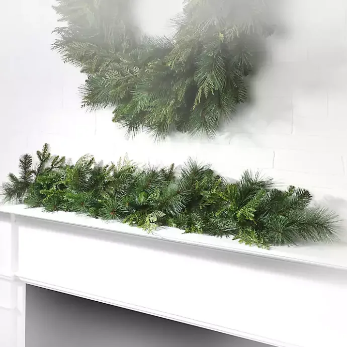 Clearance Kirklands Home Natural Touch Ever Garland Green