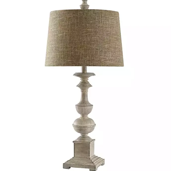 Best Kirklands Home Natural Traditional Farmhouse Table Lamp Tan