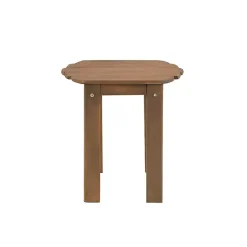 Best Kirklands Home Natural Warren Adirondack Outdoor Accent Table Brown