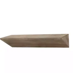 Outlet Kirklands Home Natural Wedge Wood Small Floating Shelf