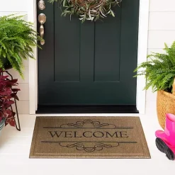 Sale Kirklands Home Natural Welcome Script Doormat