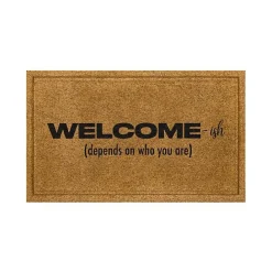 Sale Kirklands Home Natural Welcome-ish Doormat