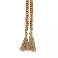 Discount Kirklands Home Natural Wood Abacus Beads Garland Brown