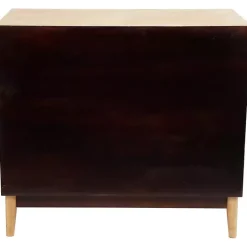 Sale Kirklands Home Natural Wood and Rat 3-Drawer Chest Tan