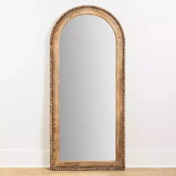 Best Kirklands Home Natural Wood Beaded Arch Leaner Mirror