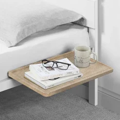Discount Kirklands Home Natural Wood Bedside Shelf Tan