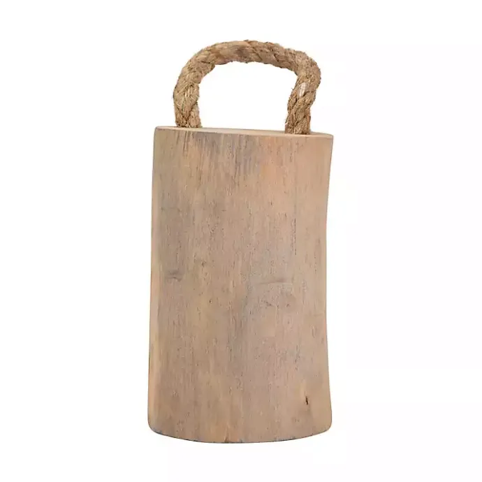 Sale Kirklands Home Natural Wood Door Stopper Brown