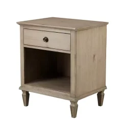 Hot Kirklands Home Natural Wood 1-Drawer Nightstand