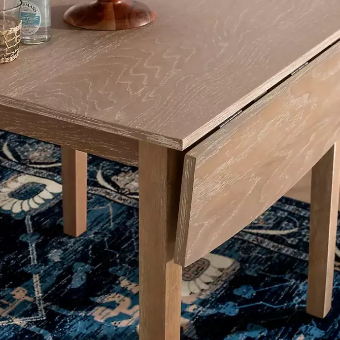 Online Kirklands Home Natural Wood Drop Leaf Dining Table Tan