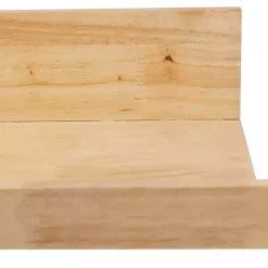 Clearance Kirklands Home Natural Wood Floating Shelves, Set of 2 Tan