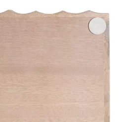 Online Kirklands Home Natural Wood Fluted Lissi Recgular Serving Tray Tan