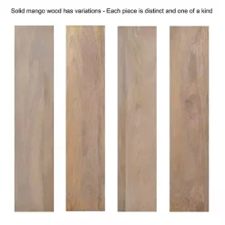 Kirklands Home Natural Wood Fluted Lissi Round Serving Tray Tan