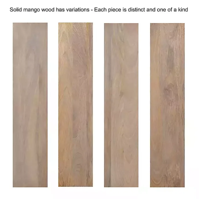 Kirklands Home Natural Wood Fluted Lissi Round Serving Tray Tan