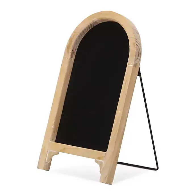 New Kirklands Home Natural Wood Framed Tabletop Chalkboard