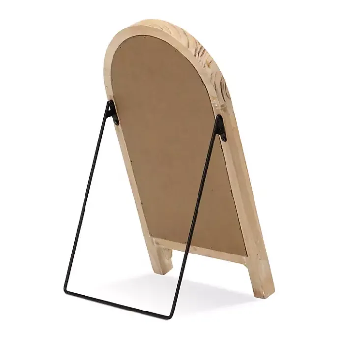 New Kirklands Home Natural Wood Framed Tabletop Chalkboard