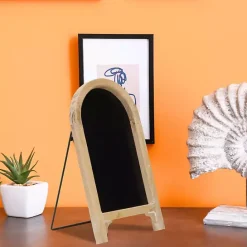 New Kirklands Home Natural Wood Framed Tabletop Chalkboard