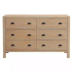 Sale Kirklands Home Natural Wood Grain 6-Drawer Dresser Tan
