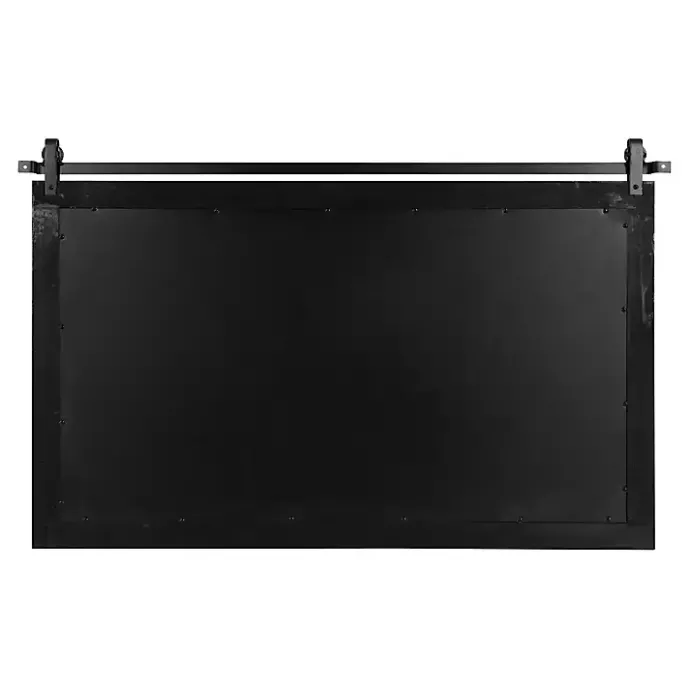 Sale Kirklands Home Natural Wood Metal Barn Door Wall Mirror