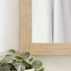 Sale Kirklands Home Natural Wood Metal Barn Door Wall Mirror
