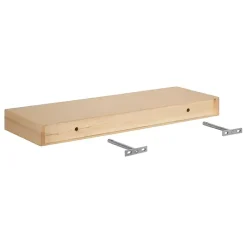 Clearance Kirklands Home Natural Wood 2-pc. Floating Shelves, 24 in.