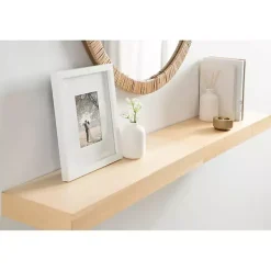 Clearance Kirklands Home Natural Wood 2-pc. Floating Shelves, 24 in.