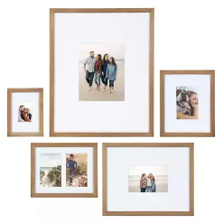 New Kirklands Home Natural Wood 5-pc. Gallery Wall Picture Frame Set