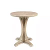 Online Kirklands Home Natural Wood Pedestal Martha Stewart Accent Table
